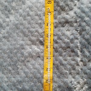 Anthropologie tennis bracelet - silver